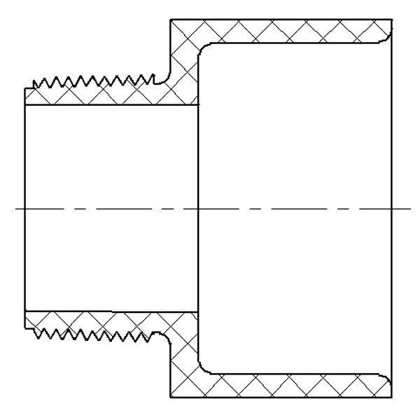 Reducing Male Adapter (MIPT × SOC)  