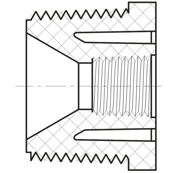 Reducing T.T. Bushing Flush Style (MIPT × FIPT)  