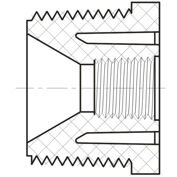 Reducing T.T. Bushing Flush Style (MIPT × FIPT)  