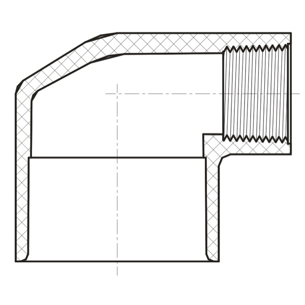 90° Reducing Ell (SOC × FIPT)  