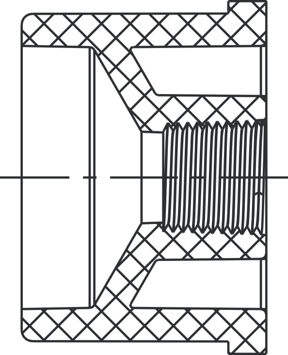 Reducing Bushing Flush Style (SPIG × FIPT)  