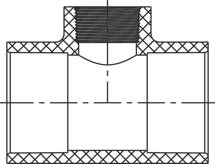 Reducing Tee (SOC x SOC x FIPT)