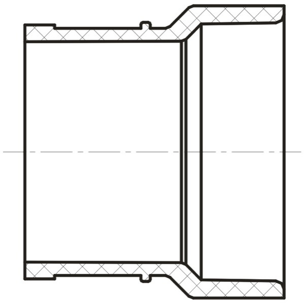 No-Hub Adapter ( S × H )