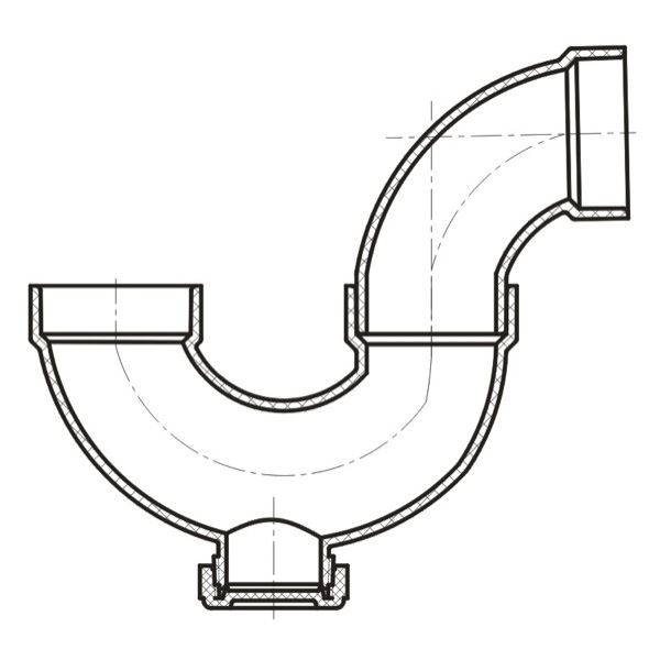 P-Trap w/Cleanout ( H × H )