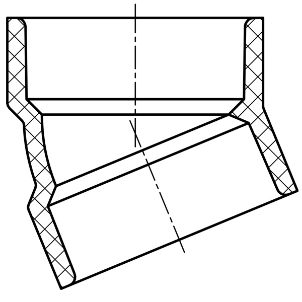 22-1/2° Elbow-Short Turn ( H × H )