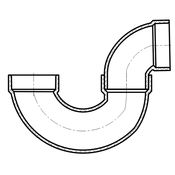 Washer Box P-Trap ( H × H )