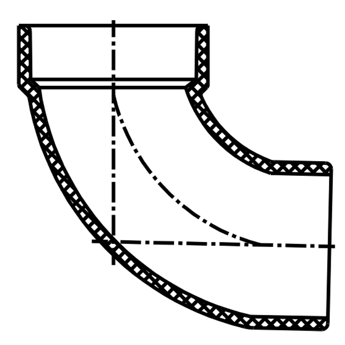 90° Street Elbow (Hub×SPG) 