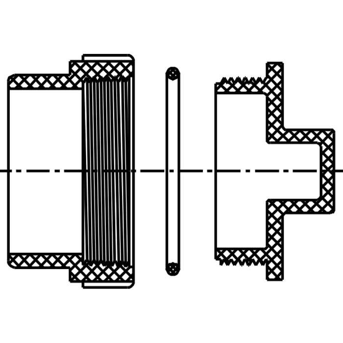 Cleanout Adapter w/Plug (SPG×Cleanout w/Plug)