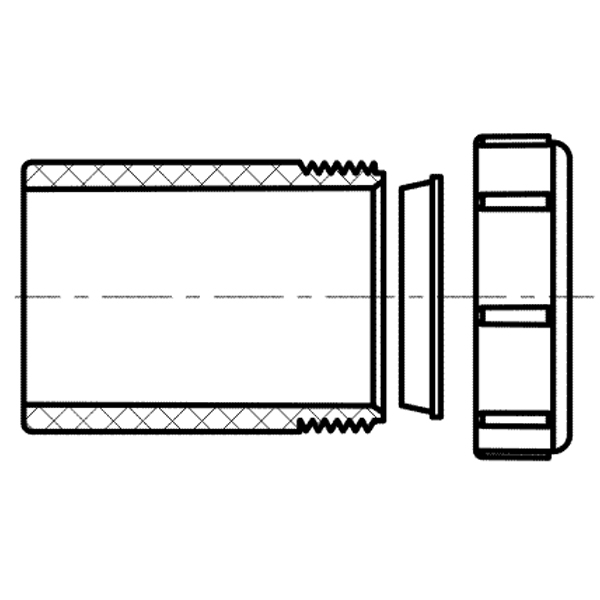 Adapter,Tail Piece w/Plastic Nut ( S × Slip )