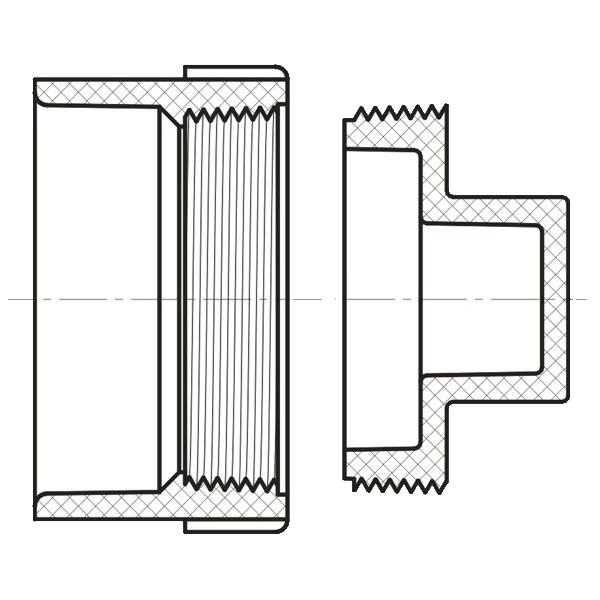 Tube End Cleanout ( H × Gasket Plug )