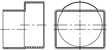 FLUSH DOWNSPOUT ADAPTER (DOWNSPOUTxSEWER HUB, HxH)