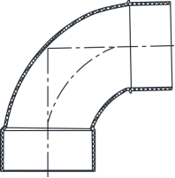 LONG SWEEP 1/4 BEND (H × H)